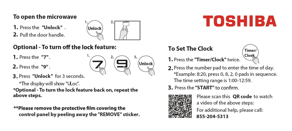 Toshiba 2.2 cu. ft. 24.4'' Microwave Oven in Stainless Steel