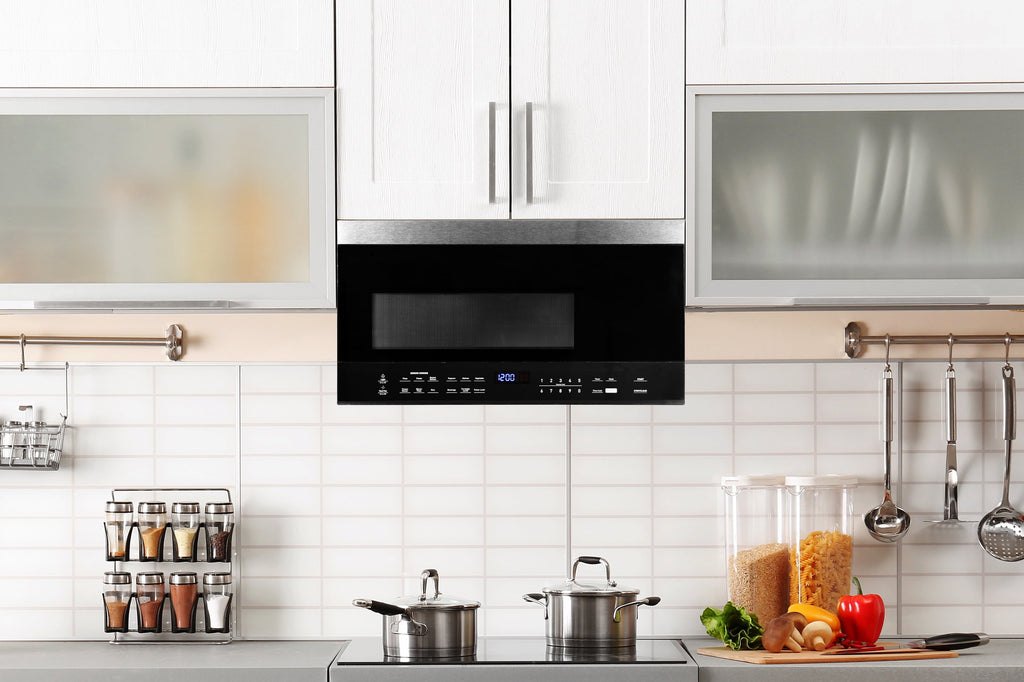 Black+Decker Over The Range 1.6 Cu Ft Microwave, Stainless Steel