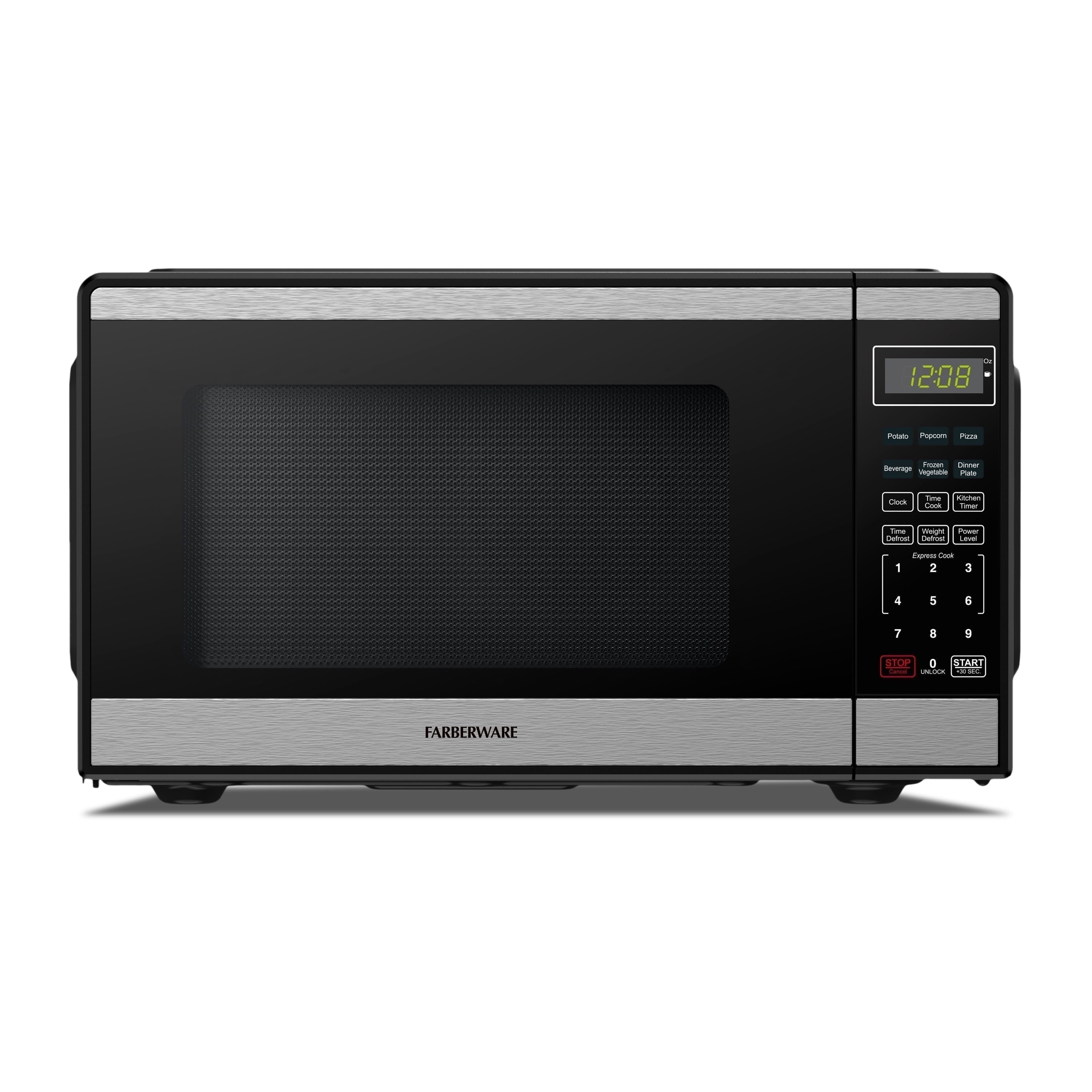 Farberware FMG13SS 1.3 Microwave Oven w LED Light/SENSOR 1100 Watts Stainless