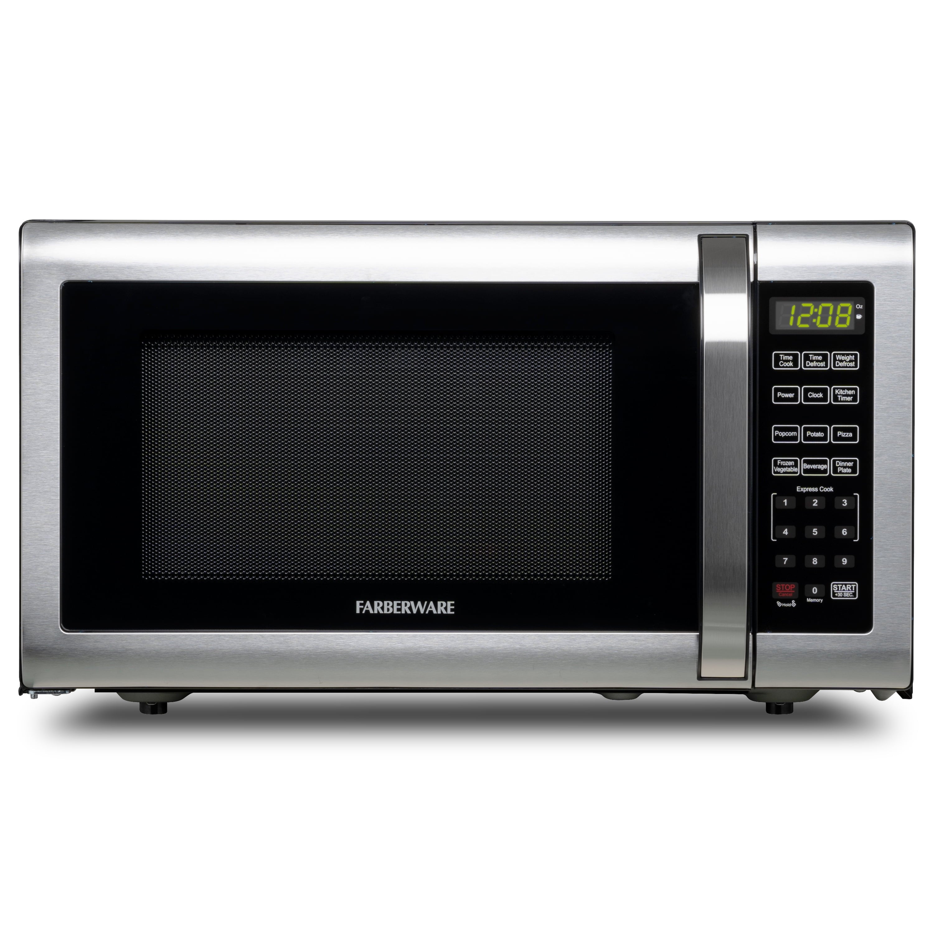 Farberware 0.7 Cu. Ft Compact Microwave Oven, 700W, Stainless Steel