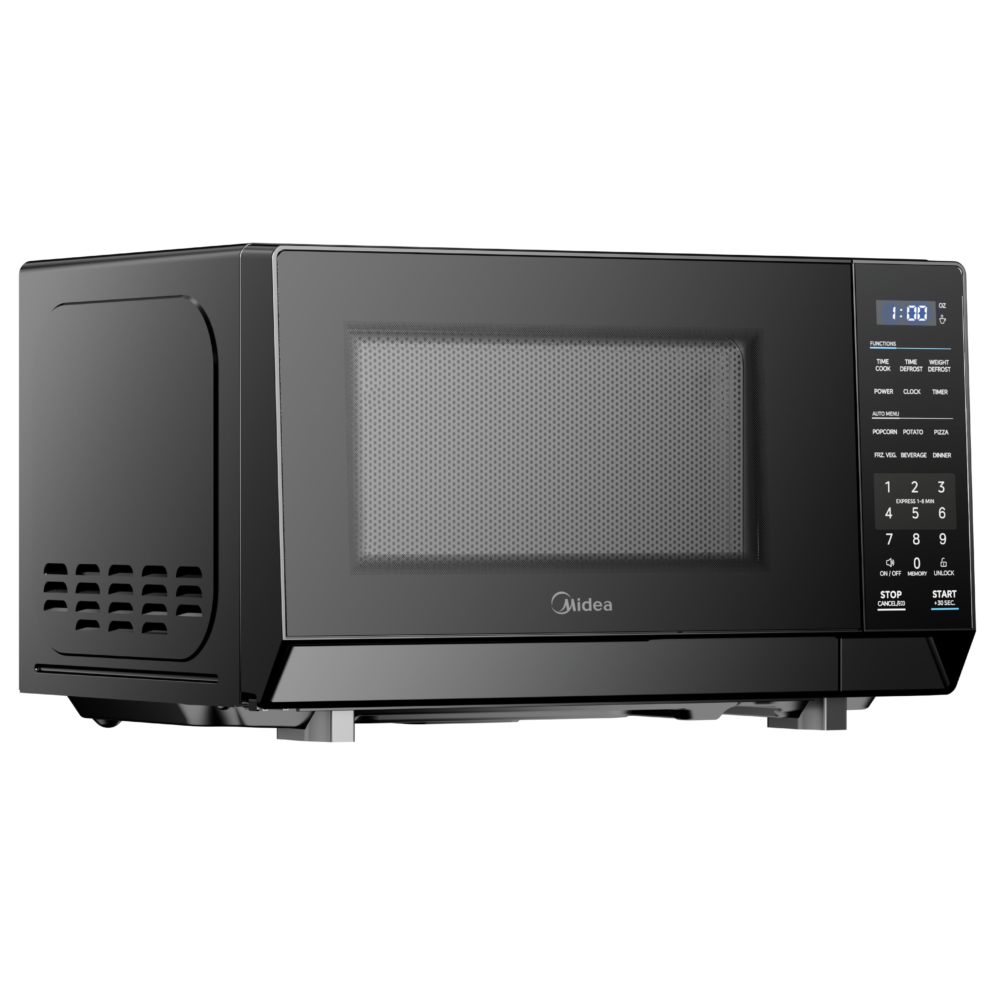 Midea Countertop Microwave Oven, 0.9 Cu Ft, 900 Watts, 11 Power Levels, Compact, Black